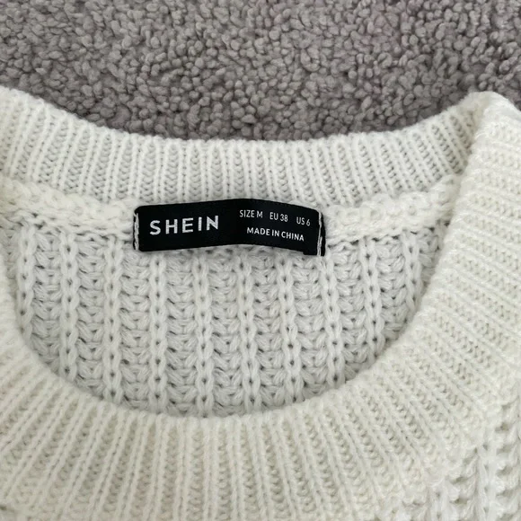 SHEIN Stylish Women's Sweater Vests - Cream and White - Picture 6 of 13
